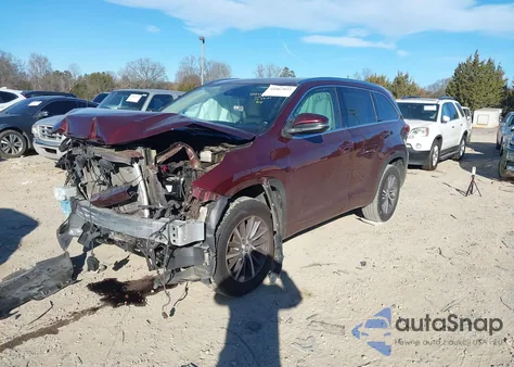 2018 Toyota Highlander Xle из США, поврежденный, VIN 5TDKZRFH1JS276685